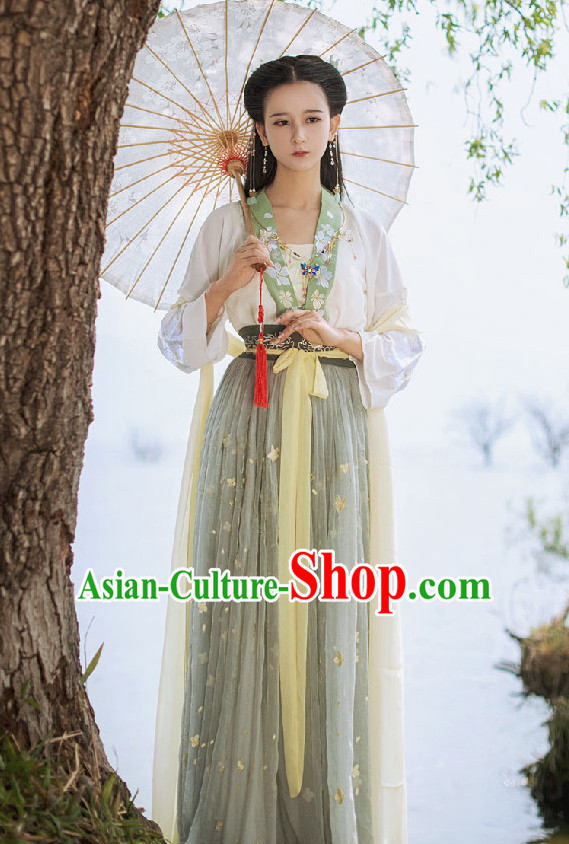 Chinese Traditional Oriental Dress Hanfu Clothing Asian Dresses Fashion Cheongsam Dress China Clothing