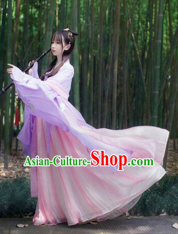 Chinese Traditional Oriental Dress Hanfu Clothing Asian Dresses Fashion Cheongsam Dress China Clothing and Hair Jewelry for Women