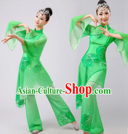 Chinese Folk Dance Dress Clothing Dresses Costume Ethnic Dancing Cultural Dances Costumes for Women