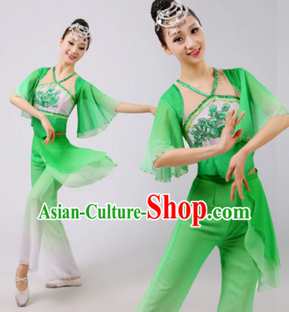 Chinese Folk Dance Dress Clothing Dresses Costume Ethnic Dancing Cultural Dances Costumes for Women