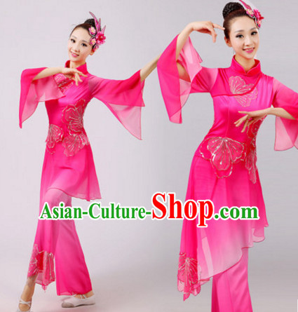 Chinese Folk Dance Dress Clothing Dresses Costume Ethnic Dancing Cultural Dances Costumes for Women