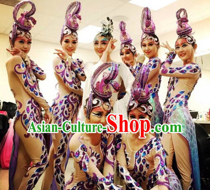 Chinese Classical Folk Dance Dress Clothing Dresses Costume Classic Dancing Cultural Dances Costumes for Women