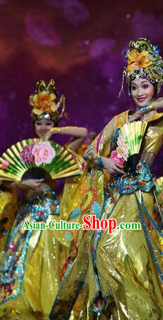 Chinese Classical Folk Dance Dress Clothing Dresses Costume Classic Dancing Cultural Dances Costumes for Women