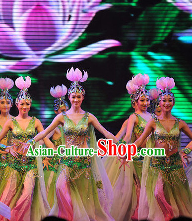 Chinese Classical Folk Dance Dress Clothing Dresses Costume Classic Dancing Cultural Dances Costumes for Women