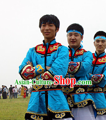 Chinese Folk Dance Dress Clothing Dresses Costume Ethnic Dancing Cultural Dances Costumes for Men