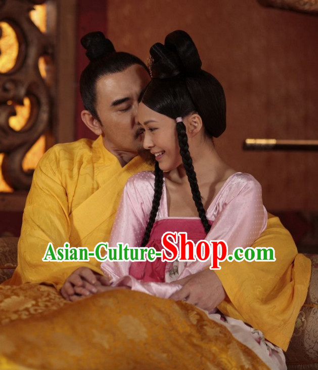 Ancient Chinese Tang Dynasty and Han Dynasty Emperor Inside Clothing Pajamas for Men or Boys