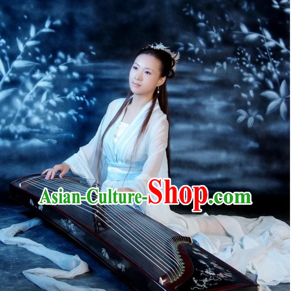 Ancient Chinese Classical Dancer Drama Scene Hanfu Clothing Complete Set for Women