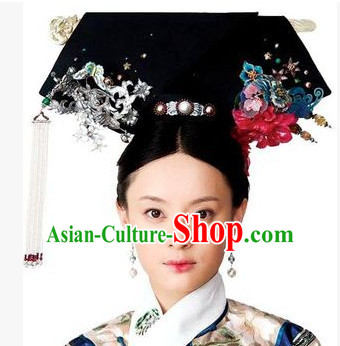 Qing Dynasty Quene Hairstyle Manchu Hairstyle Chinese Oriental Hairstyles