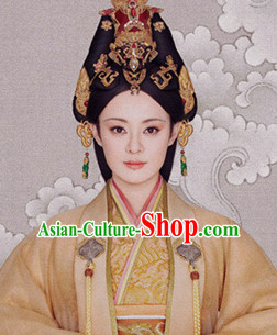 China Han Dynasty Imperial Royal Quene Hairpins Hair Accessories Hairstyle Wigs Chinese Oriental Hairstyles Headpieces