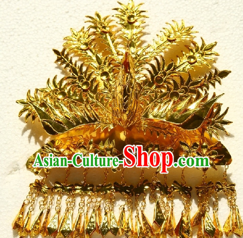 China Ancient Dynasty Imperial Royal Quene Crown Empress Hairpins Hair Accessories Hairstyle Wigs Chinese Oriental Hairstyles Headpieces Hat