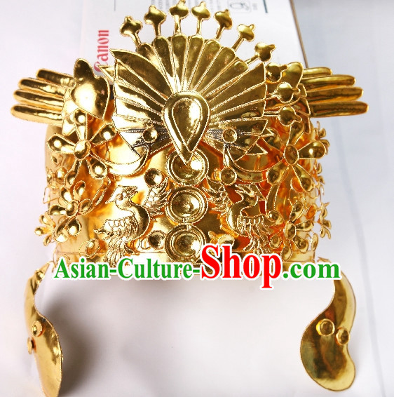 China Ancient Dynasty Imperial Royal Quene Crown Empress Hairpins Hair Accessories Hairstyle Wigs Chinese Oriental Hairstyles Headpieces Hat