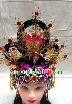 Chinese Imperial Quene Crown Empress Hairpins Hair Accessories Hairstyle Chinese Oriental Hairstyles Headpieces Wigs