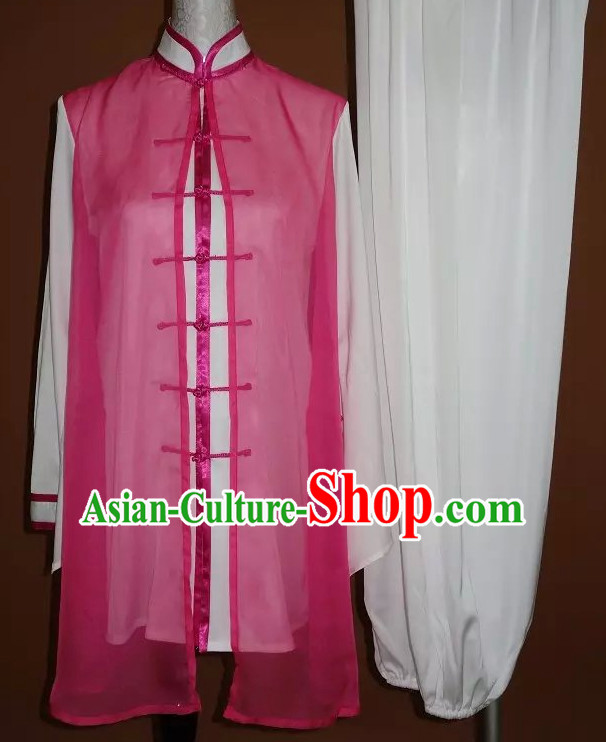 Top Gold Asian Championship Kung Fu Martial Arts Uniform Suit for Women Men