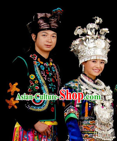 Chinese Folk Dance Dress Clothing Dresses Costume Ethnic Dancing Cultural Dances Costumes for Women Girls