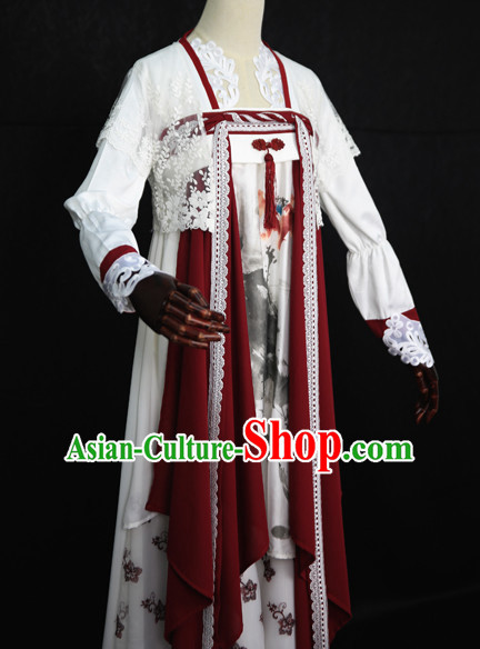 Traditional Chinese Dress Asian Clothing National Hanfu Costume Han China Style Costumes Robe Attire Ancient Dynasty Dresses Complete Set for Women