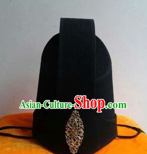 Handmade Chinese Ancient Style Official Court Hat Asian Headwear for Men