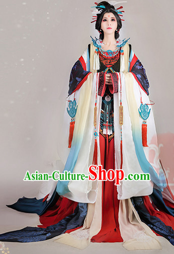 Traditional Chinese Imperial Court Dress Asian Clothing National Hanfu Costume Han China Style Costumes Robe Attire Ancient Dynasty Dresses Complete Set for Women