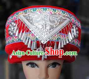 Chinese Miao Folk Ethnic Hat for Women