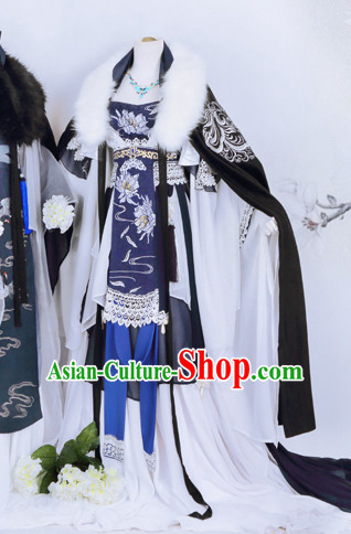 Traditional Chinese Imperial Court Prince Emperor Dress Asian Clothing National Hanfu Costume Han China Style Costumes Robe Attire Ancient Dynasty Dresses Complete Set for Men