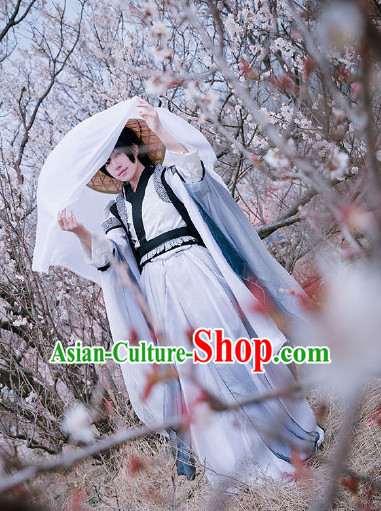 Chinese Traditional Warrior Costumes Complete Set