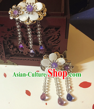 Chinese Traditional Lady Comb Headpieces Hair Jewelry Set