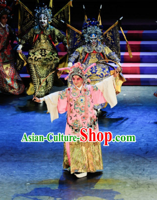 Chinese Classical Opera Guan Gong Dance Costume Folk Dancing Costumes Traditional Chinese Dance Costumes Asian Dancewear Complete Set for Men Boys