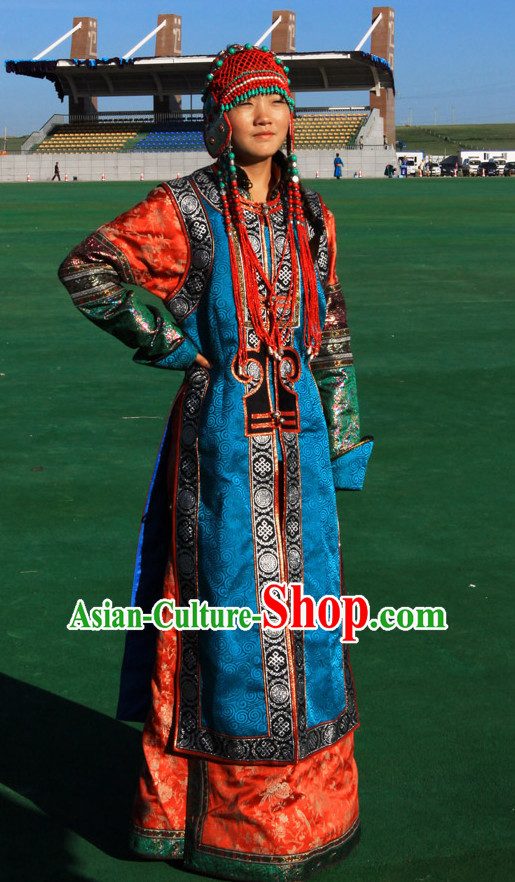 Ancient Mongolian Clothing Traditional Mongolian Clothing Folk Princess Garment for Women