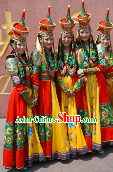 Traditional Mongolian Clothing Traditional Mongolian Clothing Folk Dance Costumes for Women