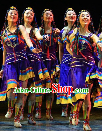 Traditional Ethnic Mongolian Dancing Costumes for Girls