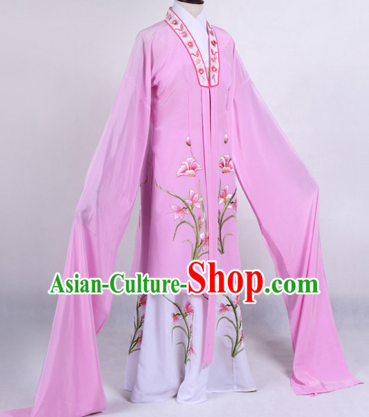 Chinese Opera Costumes Huangmei Opera Stage Performance Costume Chinese Traditional Hua Dan Costume Drama Costumes and Hat Complete Set for Women