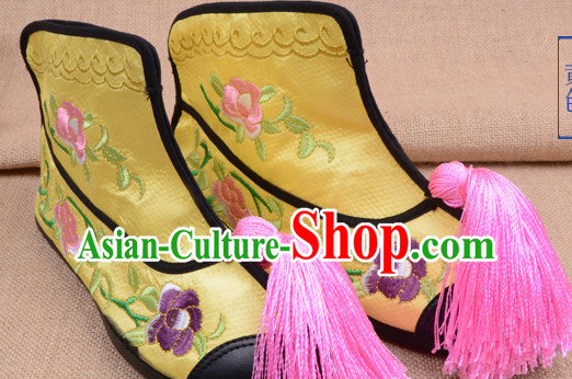 Handmade Chinese Opera Shoes Stage Performance Shoes Classical Shoes