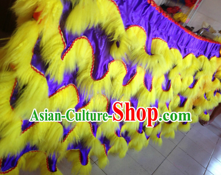 Top Asian Chinese Lion Dance Troupe Performance Suppliers Pants Equipments Art Instruments Lion Tail Costumes Set