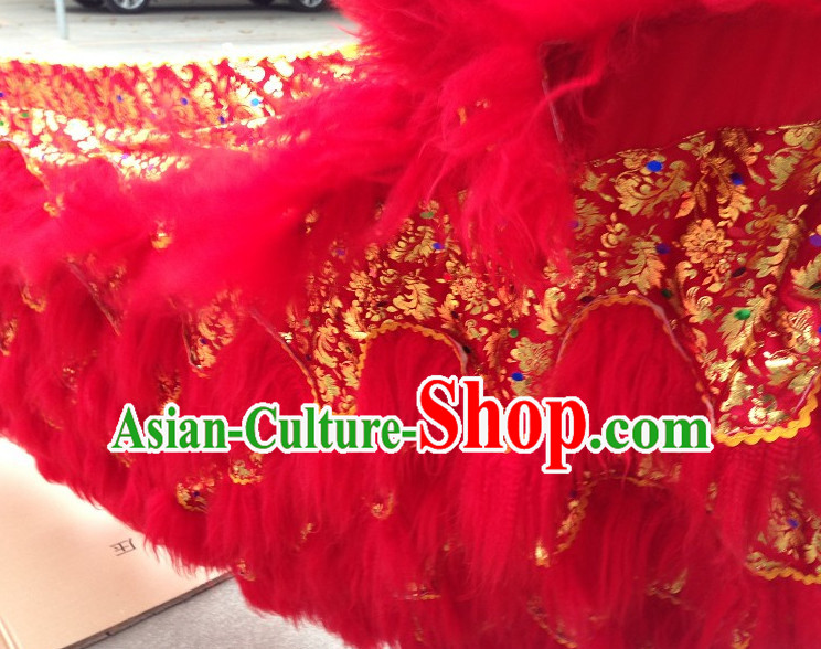 Top Asian Chinese Lion Dance Troupe Performance Suppliers Pants Equipments Art Instruments Lion Tail Costumes Set