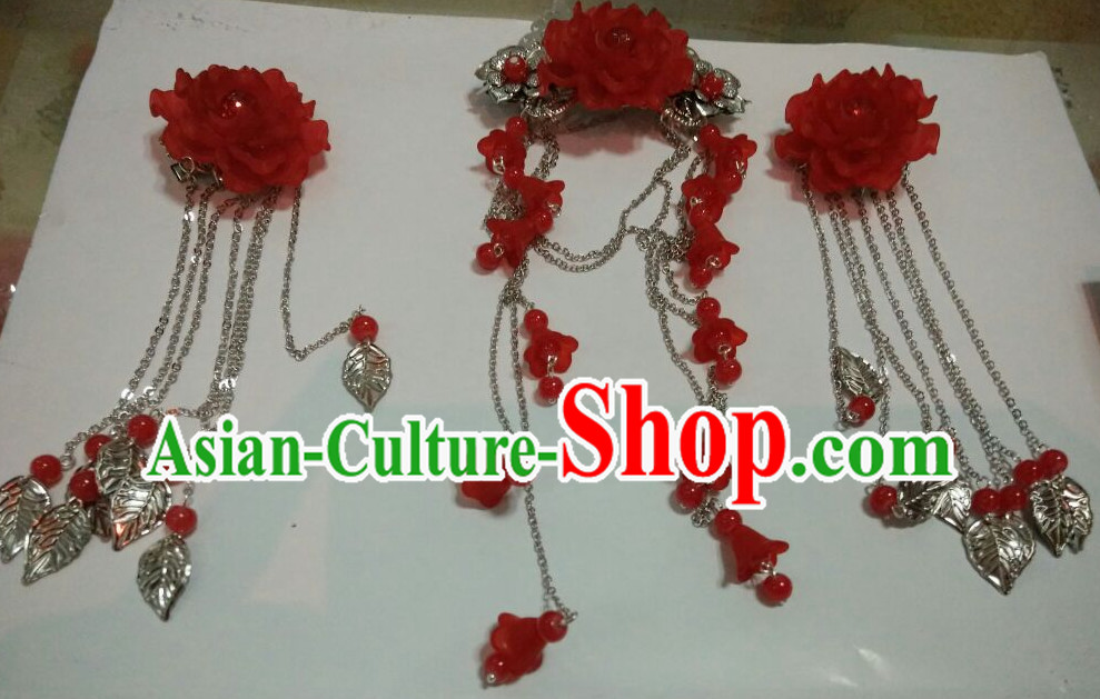 Traditional Chinese Princess Flower Hair Accessories