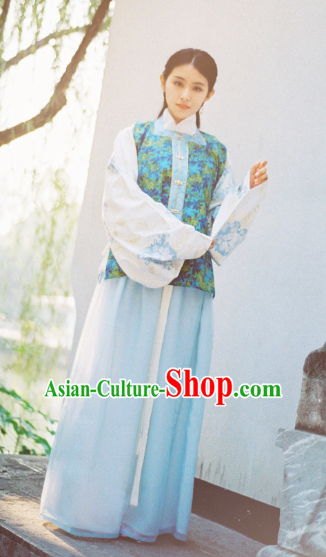 Ancient Chinese Ming Dynasty Clothing Chinese National Costumes Ancient Chinese Costume Traditional Chinese Clothes Complete Set for Women Girls