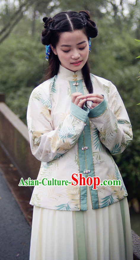 Ancient Chinese Ming Dynasty Clothing Chinese National Costumes Ancient Chinese Costume Traditional Chinese Clothes Complete Set for Women Girls