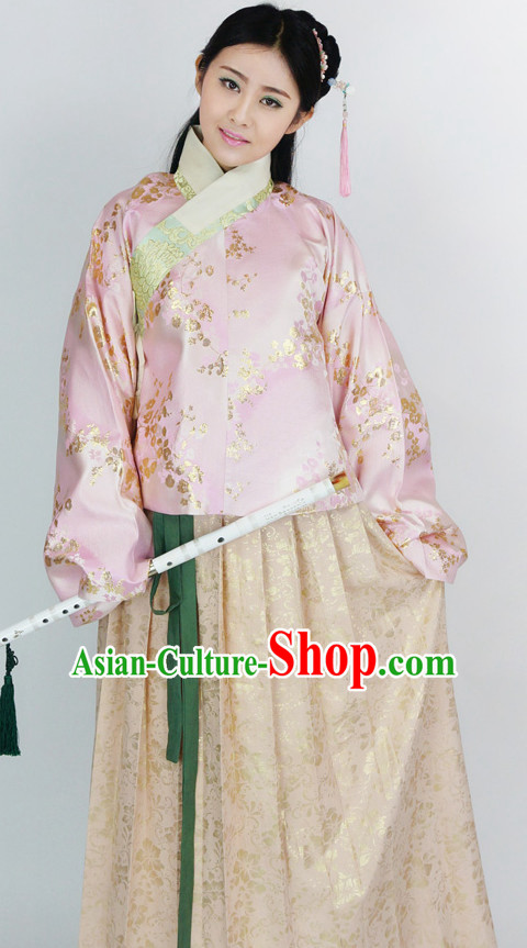 Ancient Chinese Ming Dynasty Clothing Chinese National Costumes Ancient Chinese Costume Traditional Chinese Clothes Complete Set for Women Girls