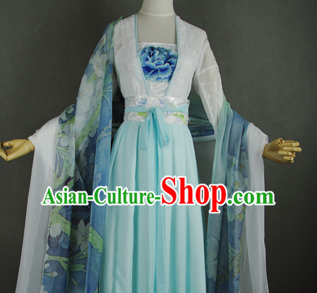 Chinese Women Traditional Dress Cheongsam Ancient Chinese Clothing Cultural Robes Complete Set