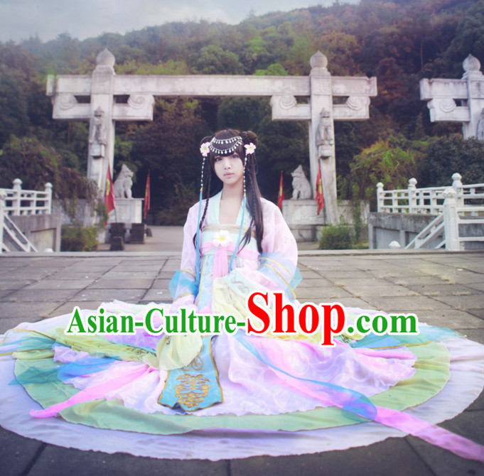 Chinese Women Traditional Beauty Dress Cheongsam Ancient Chinese Hot Clothing Cultural Robes Complete Set