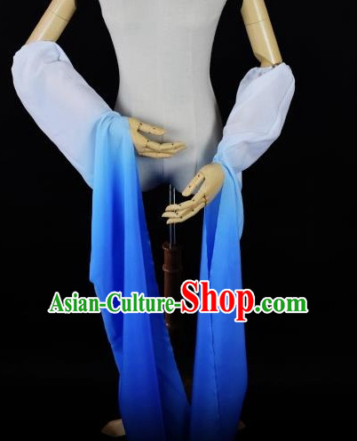 Chinese Traditional Stage Performance Color Transition Water Sleeve Long Sleeves