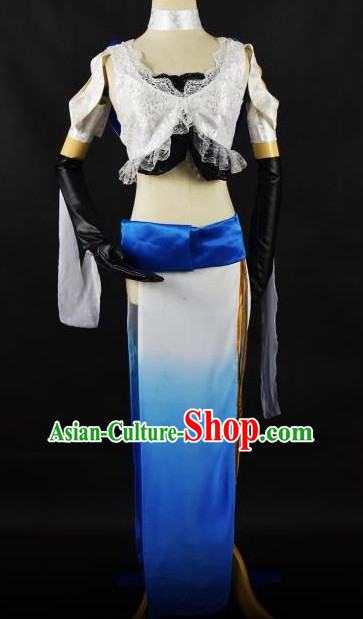 Chinese Traditional Stage Performance Hanfu Cosplay Princess Costume Chinese Cosplay Hanfu Halloween Costume Party Costume Fancy Dress