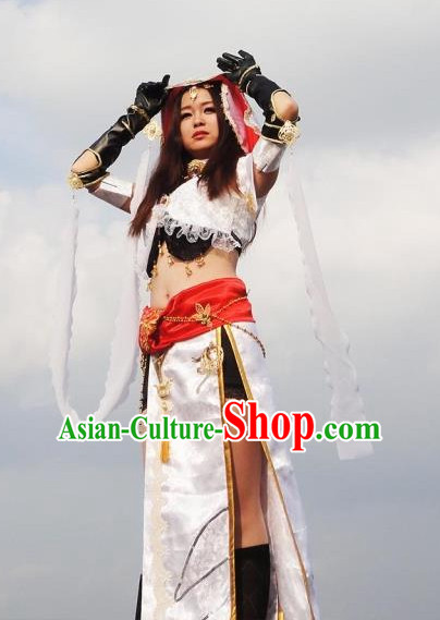 Chinese Traditional Hanfu Cosplay Costume Chinese Cosplay Hanfu Halloween Costume Party Costume Fancy Dress