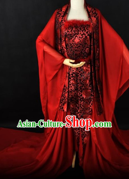 Chinese Traditional Hanfu Queen Cosplay Costume Chinese Cosplay Hanfu Halloween Costume Party Costume Fancy Dress