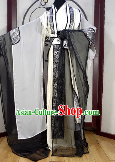 Chinese Ancient Han Fu Emperor Clothing Robes Tunics Accessories Traditional China Clothes Men Adults Kids