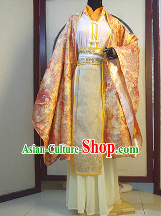 Chinese Ancient Han Fu Royal Clothing Robes Tunics Accessories Traditional China Clothes Adults Kids