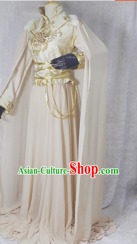 Chinese Ancient Han Fu Princess Clothing Robes Tunics Accessories Traditional China Clothes Adults Kids