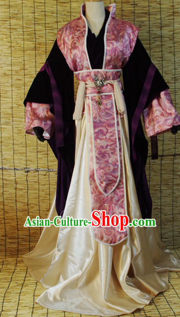 Chinese Ancient Han Fu Clothing Robes Tunics Accessories Traditional China Clothes Adults Kids