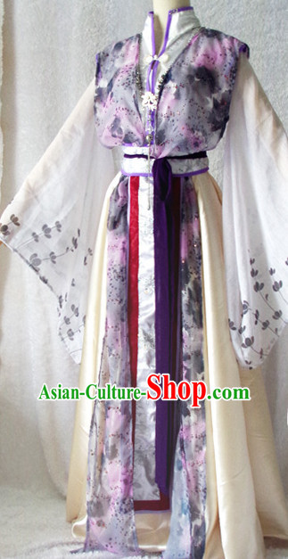 Chinese Ancient Han Fu Noblewoman Clothing Robes Tunics Accessories Traditional China Clothes Adults Kids