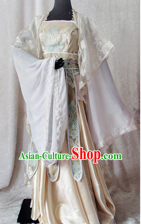 Chinese Ancient Han Fu Noblewoman Clothing Robes Tunics Accessories Traditional China Clothes Adults Kids