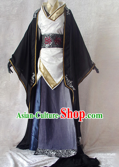 Chinese Ancient Han Fu Noblewoman Clothing Robes Tunics Accessories Traditional China Clothes Adults Kids